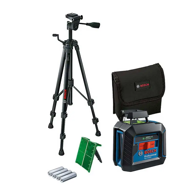 Nivel Láser Línea Verde Bosch GLL 2-20 G + BT 150 Trípode
