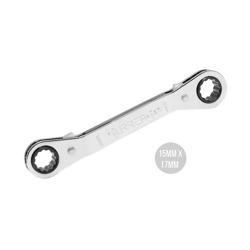 Llave Estriada Matraca Acodada Urrea 1185M 15x17mm