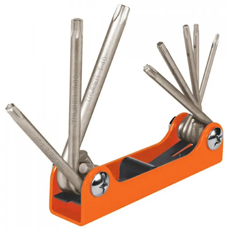 Juego de 8 Llaves Torx Tipo Navaja Truper 15569