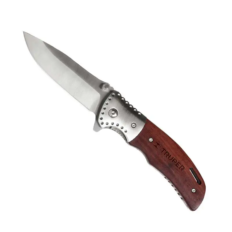 Navaja Abatible Truper NV-5 Acero Inoxidable 5 Pulg