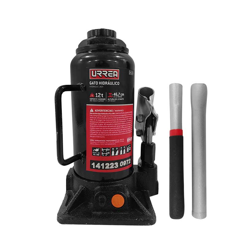 Gato Hidráulico Tipo Botella Urrea 2412N 12T Vertical/Horiz