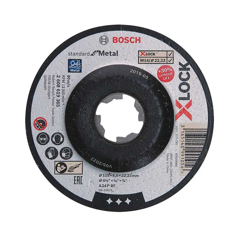 Disco de Desbaste X-LOCK Bosch Standard for Metal 115mm