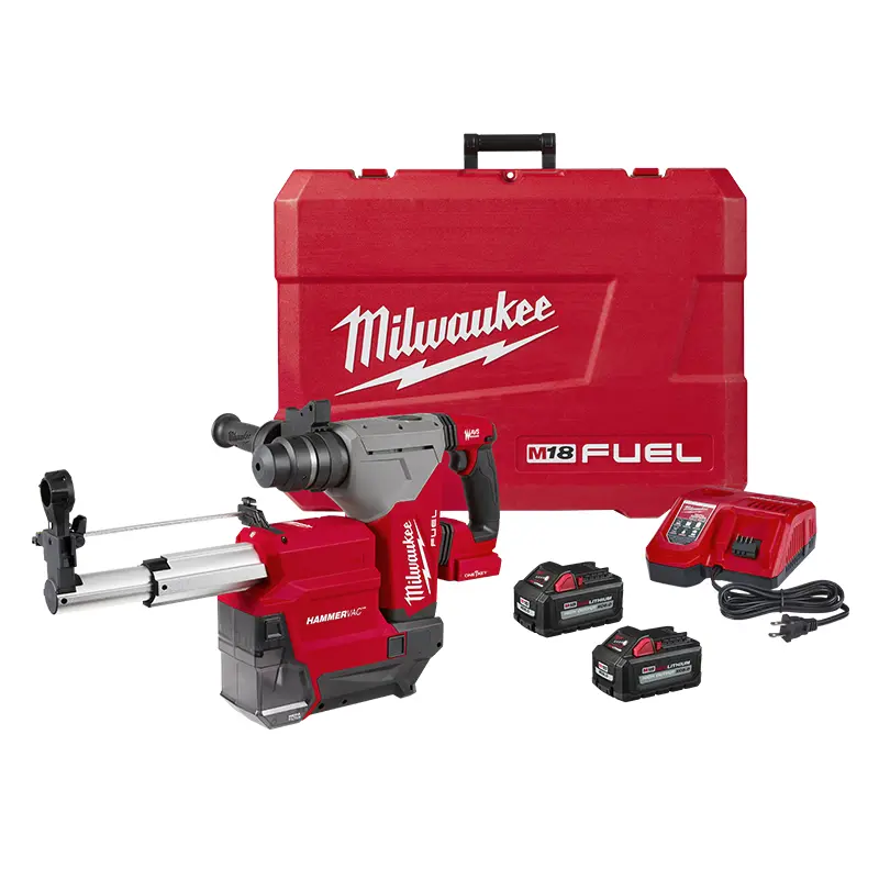 Milwaukee 2915-22DE Rotomartillo SDS Plus 18V + Extractor