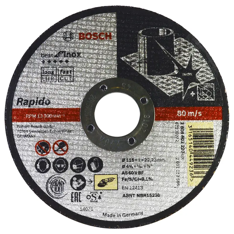 Disco de Corte Acero Inox Bosch 4 1/2 Pulgadas