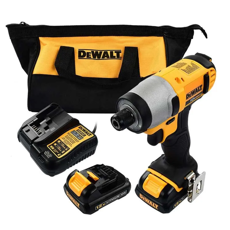 Atornillador de Impacto Dewalt 1/4 PULGADA 12 V DCF815S2