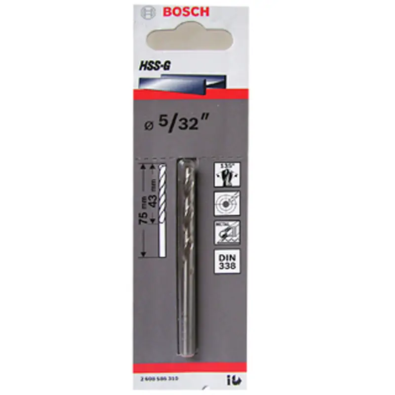 Broca para Fierro Bosch HSS-G de 3/32