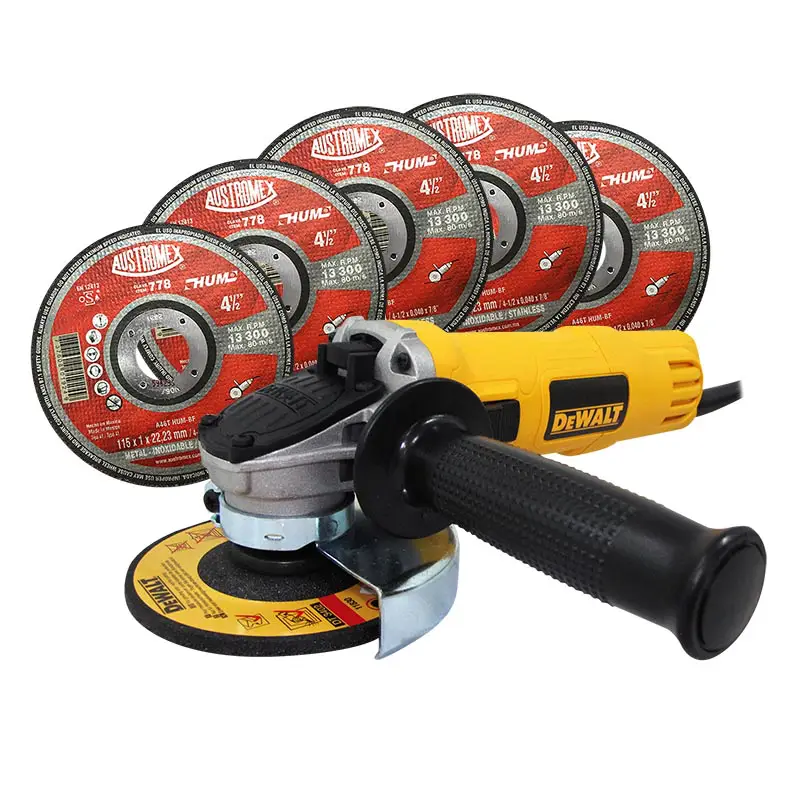 Miniesmeriladora DEWALT DWE4020 DE 4 1/2″ + 6 DISCOS