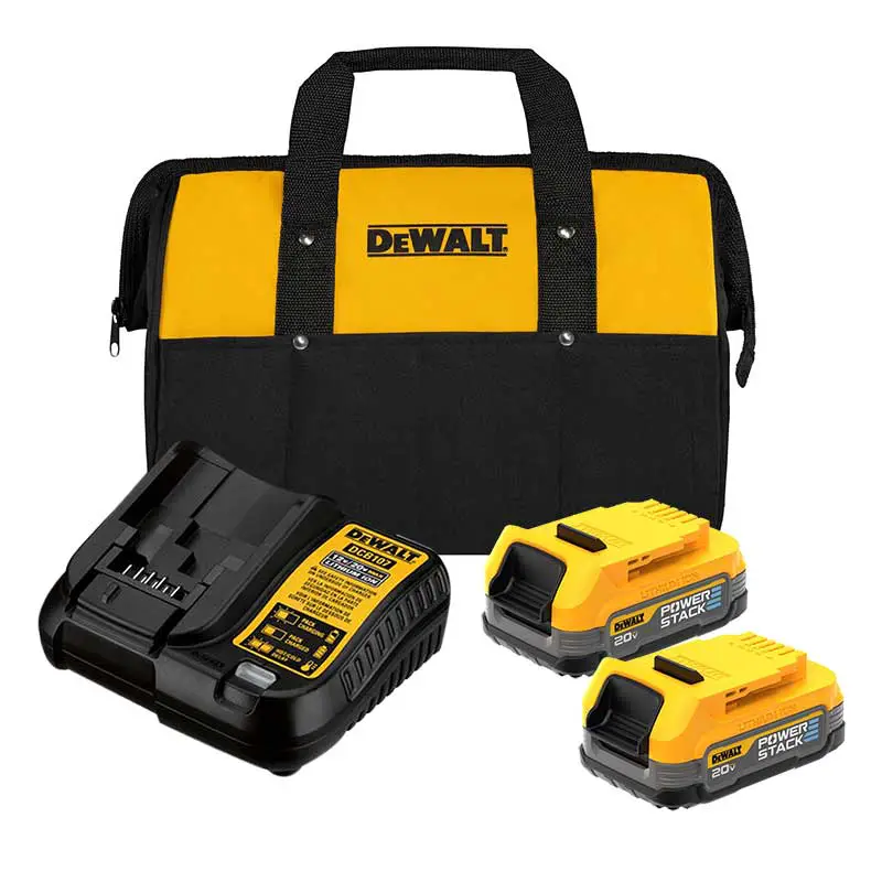 Kit Baterías Cargador 20V POWERSTACK Dewalt DCBP034E2-B3