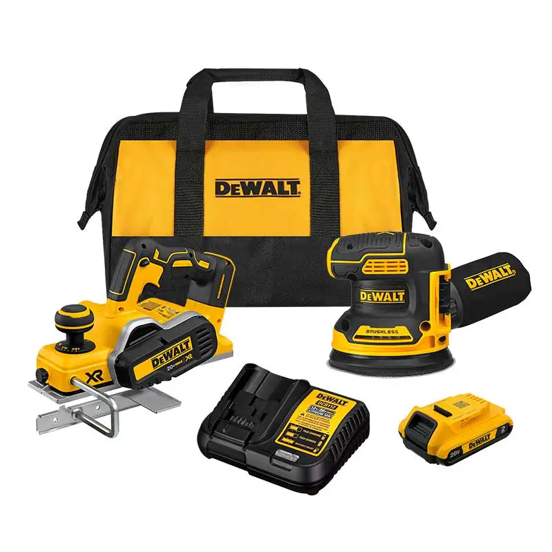 Kit Cepillo Inalambrico Brushless Dewalt DCP580B + LIJADORA
