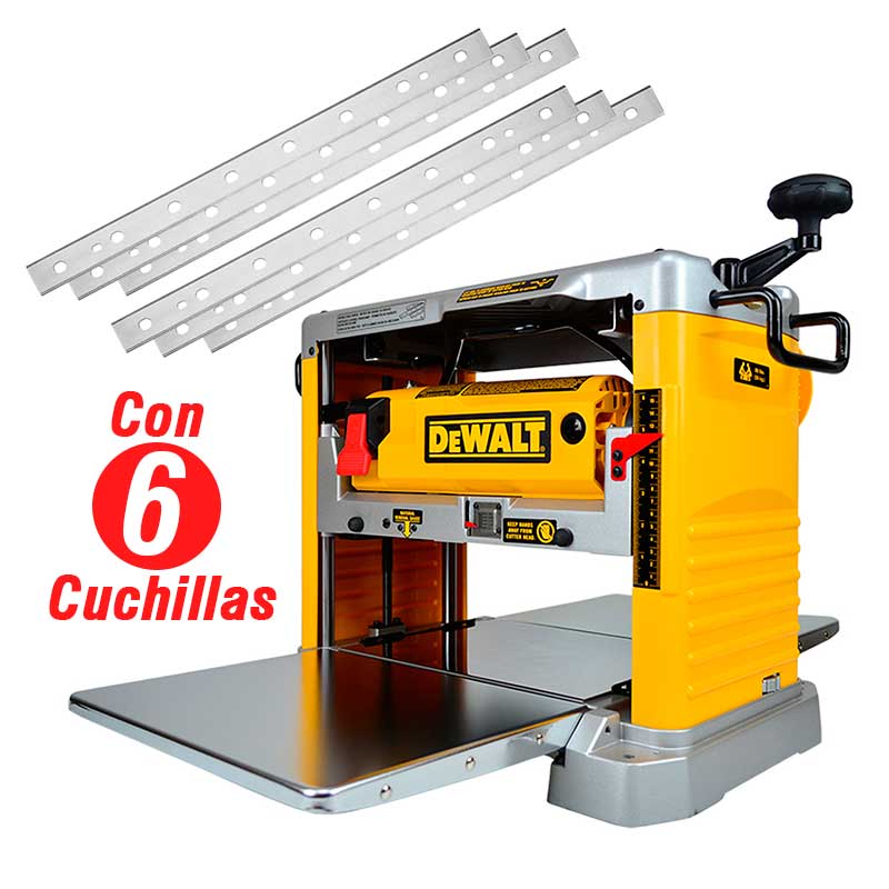 Cepillo Portátil Dewalt DW734 de 12 1/2″ con 6 cuchillas