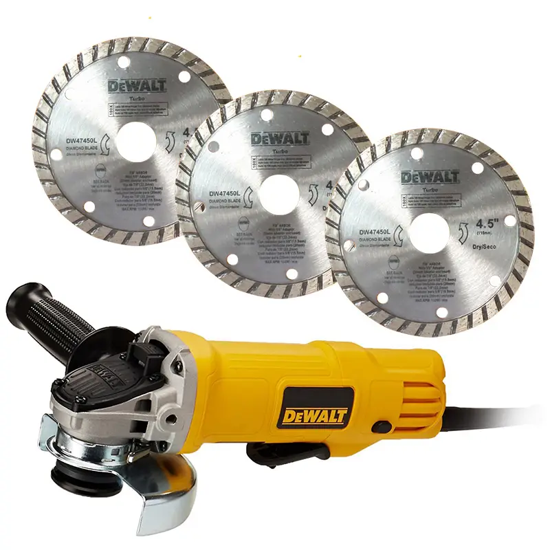 Esmeriladora Angular Dewalt con 3 DISCOS DIAMANTADOS