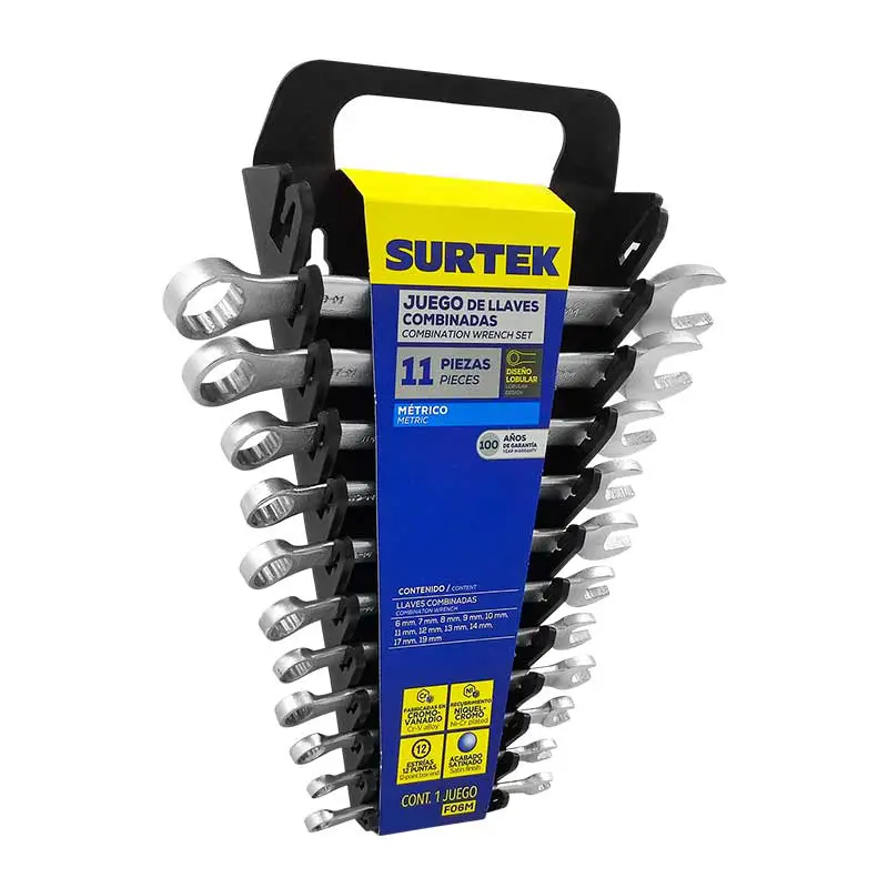 Juego Llaves Combinadas Métricas Surtek F06M 11pzs