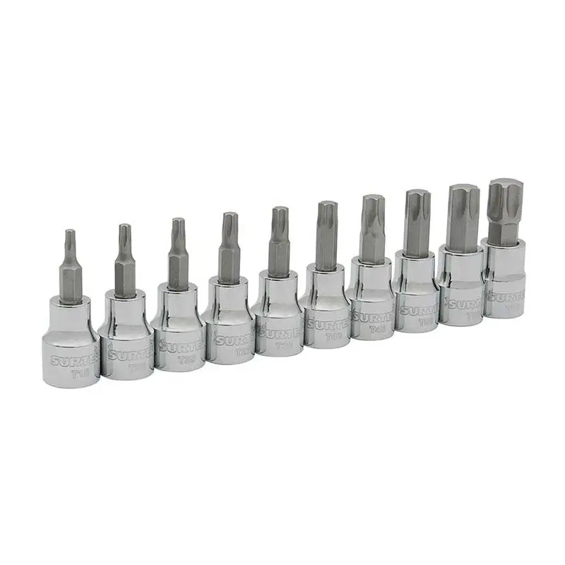 Dados con Punta Torx Cuadro 3/8 Surtek F5100T 10pzs