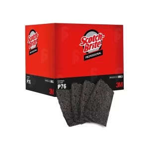 Fibra Scotch Brite NEGRA P76 9.2 X 14.6 CM CAJA 12 PZAS