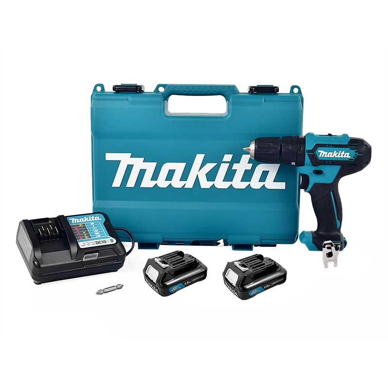 Rotomartillo y Atornillador Makita HP333DWYE 12V BATERÍAS + CARGADOR