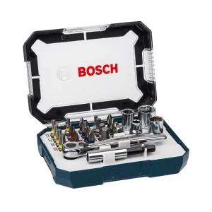 Kit de puntas y vasos para atornillar Bosch con 26 pzs