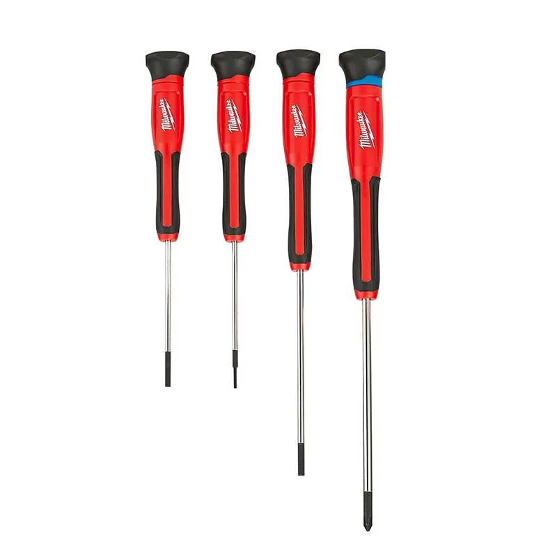 Destornilladores de Precisión Milwaukee 48-22-2604 4pzs