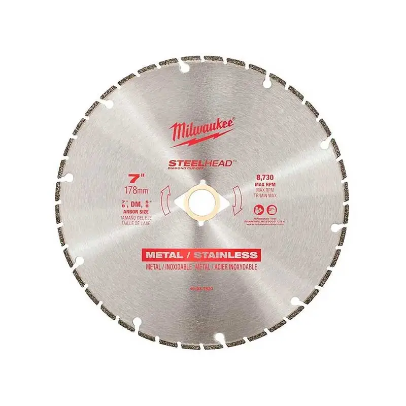 Disco Diamantado Corte Metal Milwaukee 49-93-7820 7 Pulg