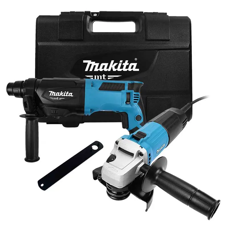 Combo Makita Miniesmeriladora MTK0005B + MARTILLO SDS PLUS