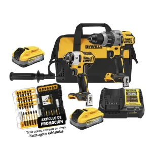 Rotomartillo Dewalt XR + Atornillador de Impacto Brushless